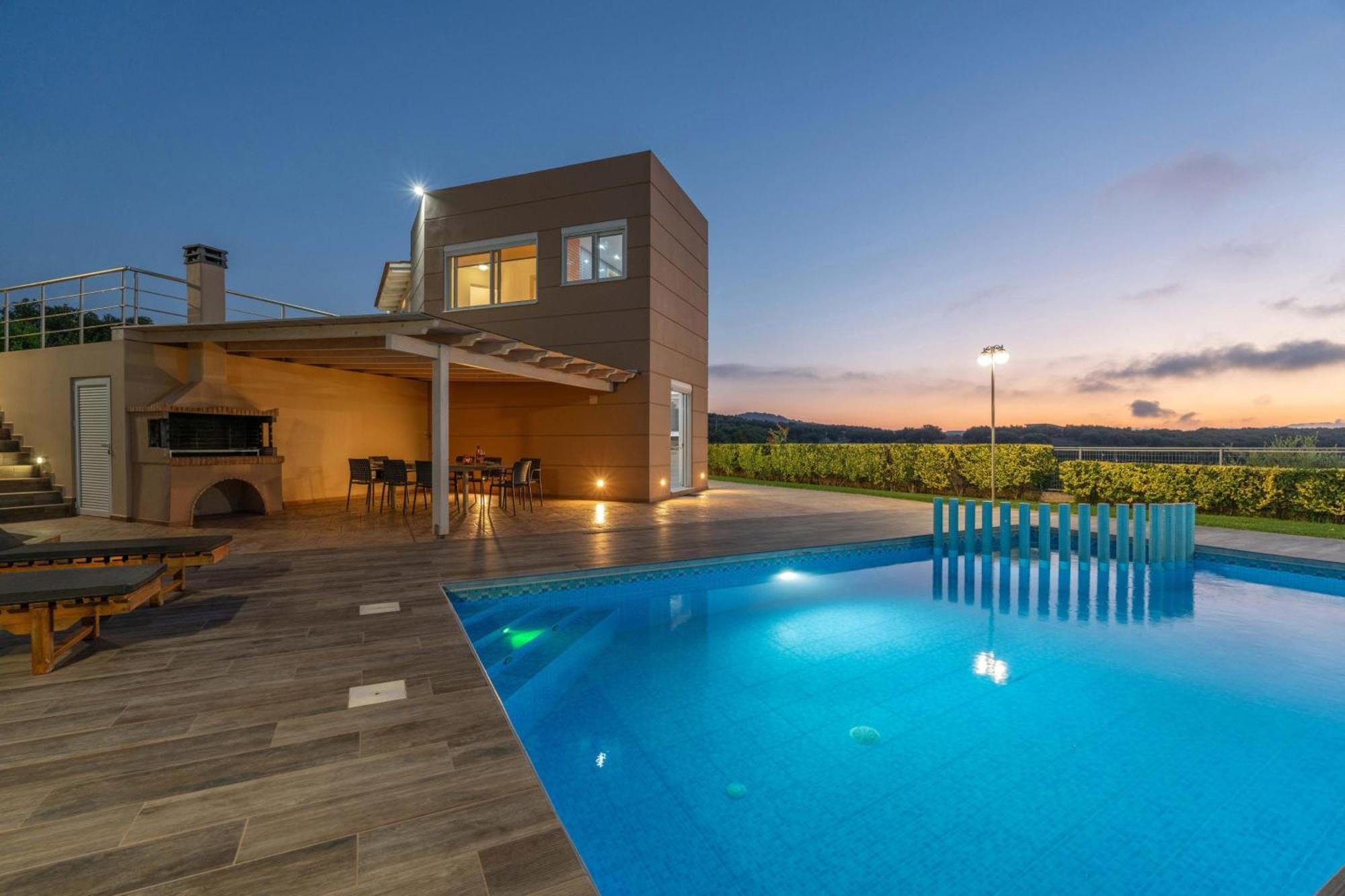 Villa Ariella With Sea View Agia Marina Екстериор снимка