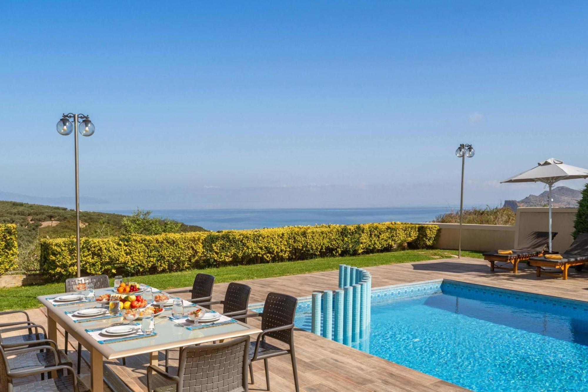 Villa Ariella With Sea View Agia Marina Екстериор снимка