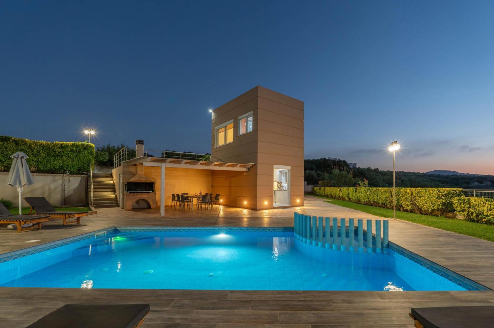 Villa Ariella With Sea View Agia Marina Екстериор снимка